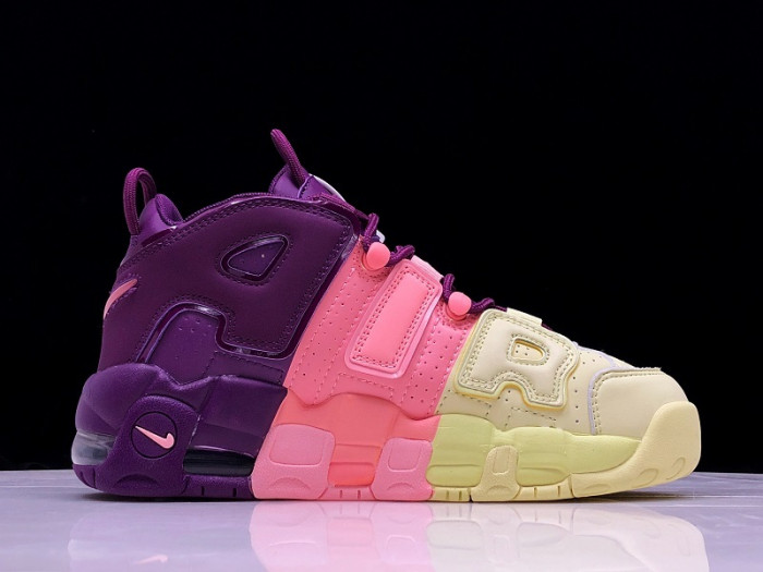 NIKE WMNS AIR MORE UPTEMPO CITRON/PINK/BRIGHT PURPLE-NIGHT GRAPE STYLE AV8237-800