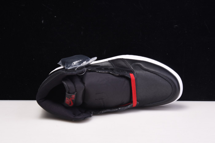 Air Jordan 1 Black Satin Gym Red 555088-060