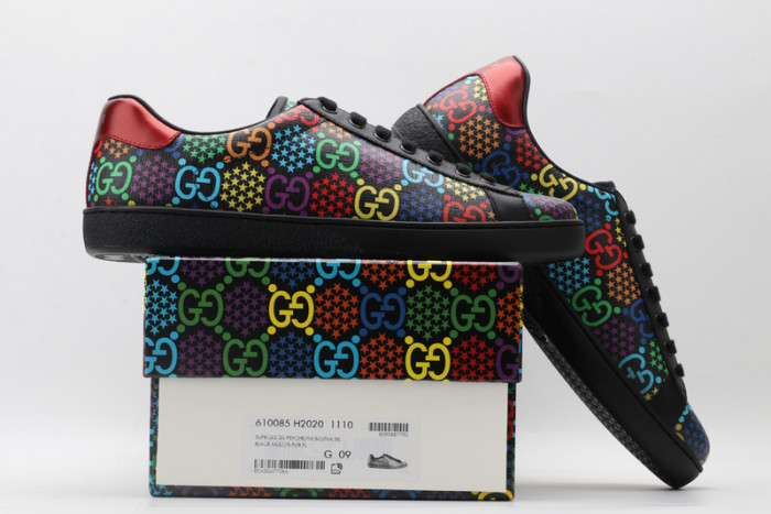 Gu66 Ace Embroidered Low-Top Sneaker 610085 H2020 1110