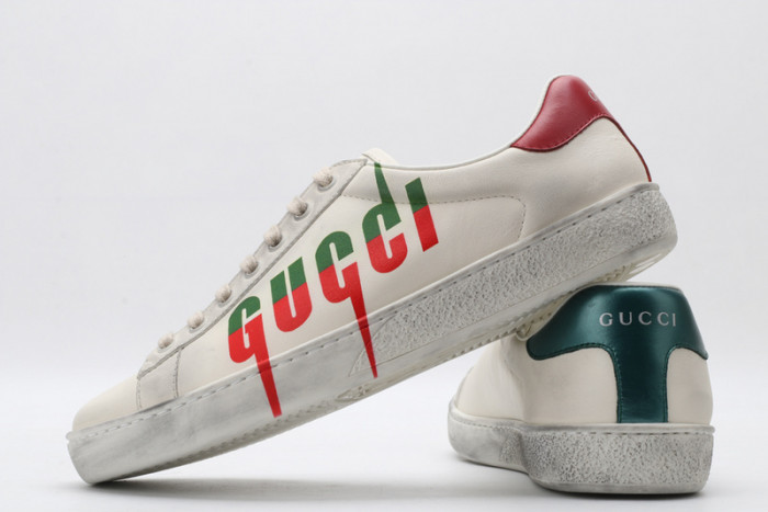 Gu66 Ace Embroidered Low-Top Sneaker 576137 A38V0 9090