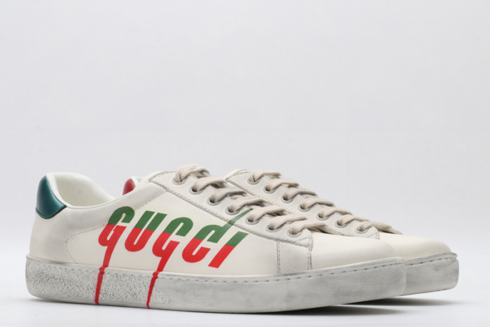 Gu66 Ace Embroidered Low-Top Sneaker 576137 A38V0 9090