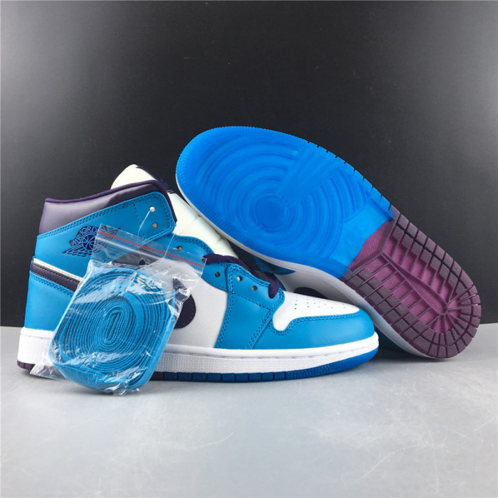 Jordan 1 Mid Hornets 554724-415