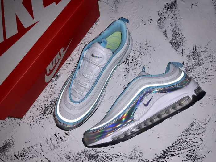 Air Max 97 UL 17 SE White Hologram Blue Women Running BV6670-101