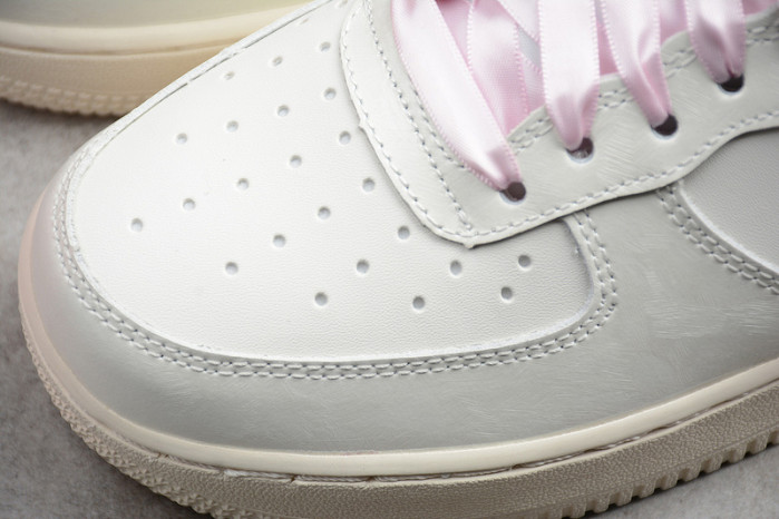 NIKE AIR FORCE ONE 1 LOW SAIL ARTIC PINK SATIN GS WOMENS 314219-130