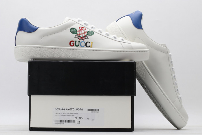 Gu66 Ace Embroidered Low-Top Sneaker 603696 AY070 9096