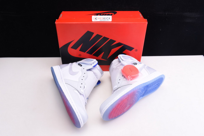Air Jordan 1 Retro High Zoom White Racer Blue CK6637-104