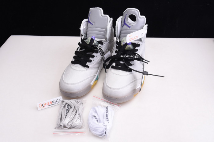 Air Jordan 5 OFW GREY GREEN CT8480-105