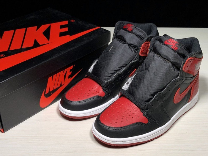 Air Jordan 1 Retro High OG Banned Bred Black Red 555088 001