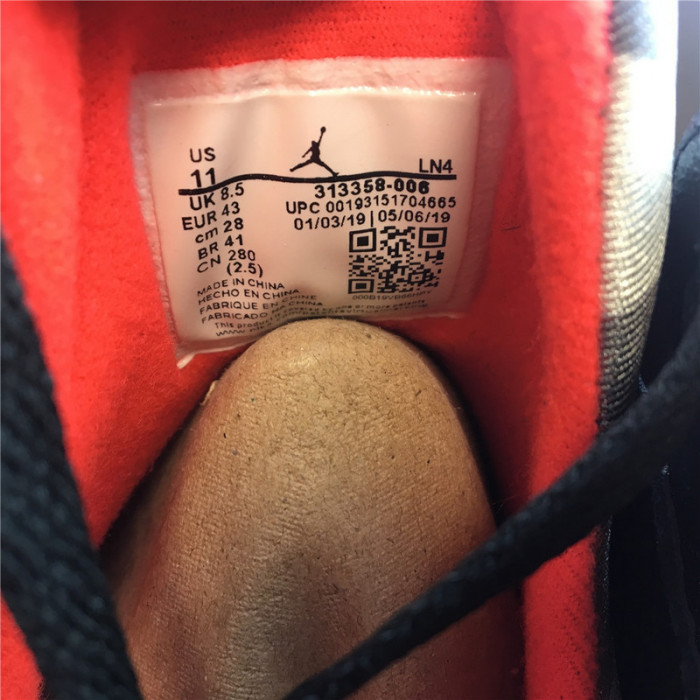 AIR JORDAN 7 RETRO BLACK PATENT 313358-006