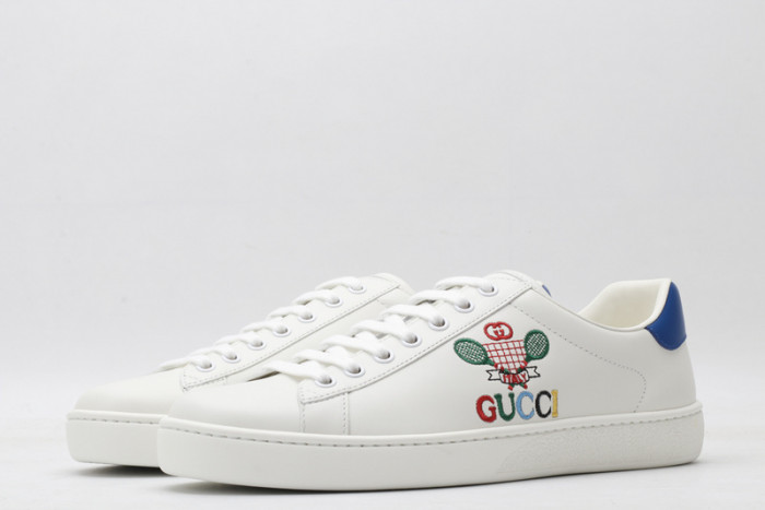 Gu66 Ace Embroidered Low-Top Sneaker 603696 AY070 9096