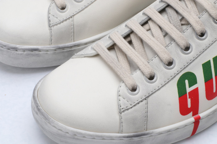 Gu66 Ace Embroidered Low-Top Sneaker 576137 A38V0 9090