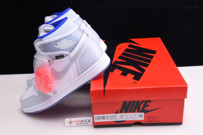 Air Jordan 1 Retro High Zoom White Racer Blue CK6637-104