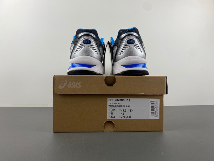 ASICS Gel-Nimbus 10.1 White Directoire Blue 1203A543-101