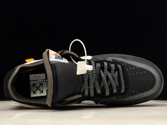 NikeAir Force 1 Low OFW Black White AO4606-001