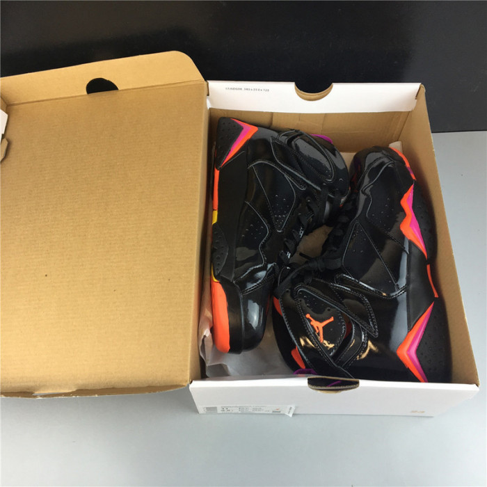 AIR JORDAN 7 RETRO BLACK PATENT 313358-006