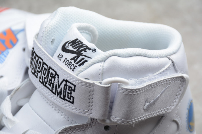 S*p*e x nba x air force 1 mid 07 white aq8017-100