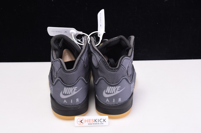 Air Jordan 5 Retro OFW Black/Muslin-Fire Red CT8480-001
