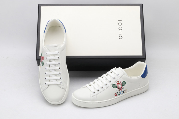 Gu66 Ace Embroidered Low-Top Sneaker 603696 AY070 9096