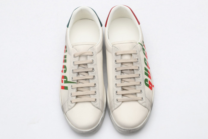 Gu66 Ace Embroidered Low-Top Sneaker 576137 A38V0 9090