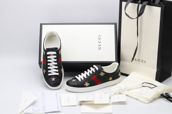 Gu66 Ace Embroidered Low-Top Sneaker 386750 A38F0 1079