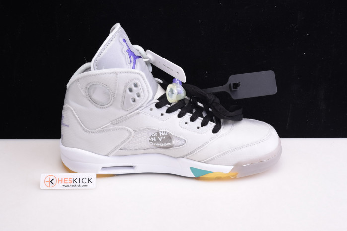 Air Jordan 5 OFW GREY GREEN CT8480-105