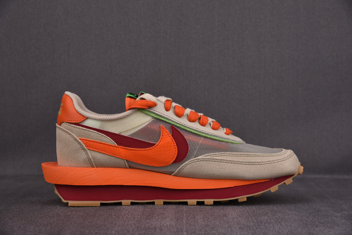 Nike LDWaffle CLOT sacai Net Orange Blaze DH1347-100