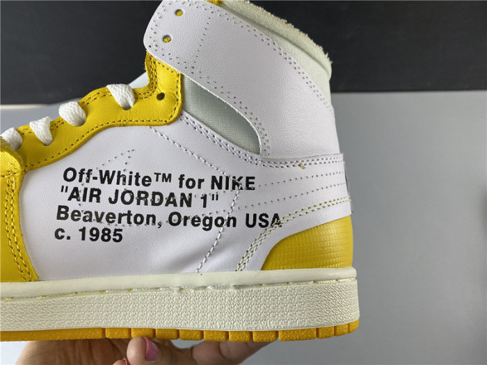 AIR JORDAN 1 X OFW NRG WHITE YELLOW AQ0818 149