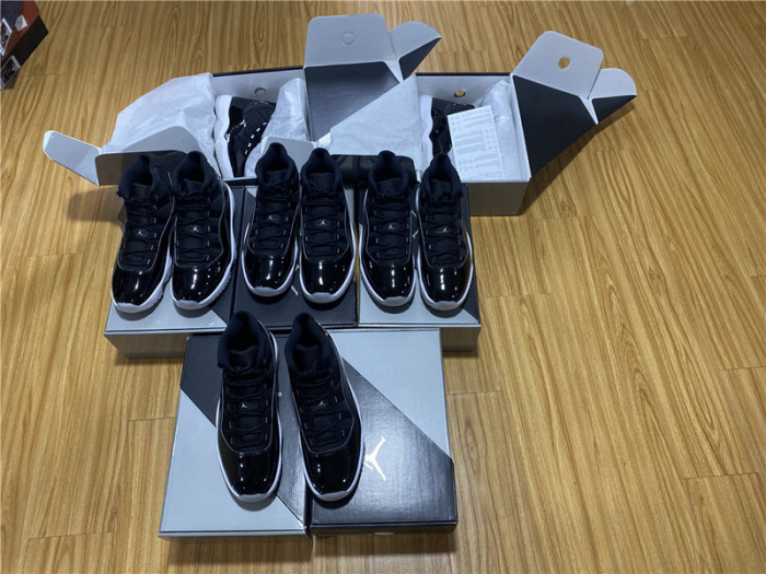 Air Jordan 11 25th Anniversary Black Silver Eyelets CT8012-011