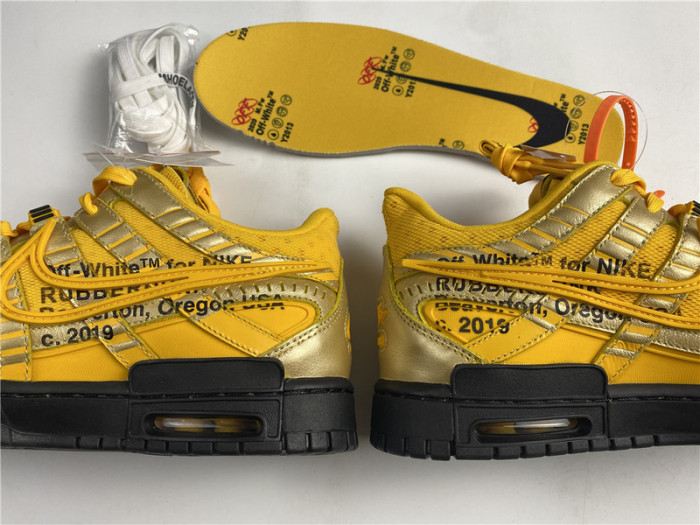 OFW NIKE AIR RUBBER DUNK “UNIVERSITY GOLD” CU6015-700
