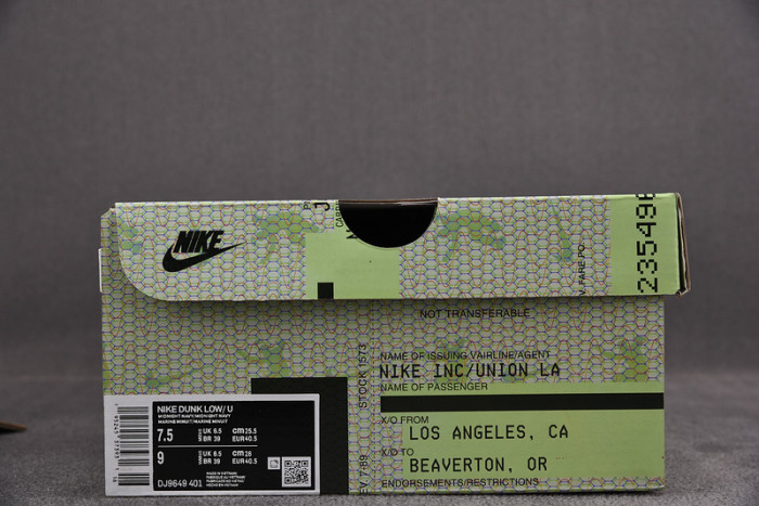Nike Dunk Low Union Midnight Navy DJ9649-401