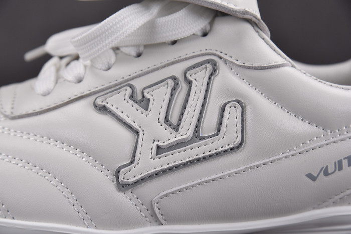 Lou1su1tt Footprint Soccer White Grey