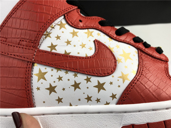 nike dunk high pro sb S*p*e red stars 307385-161