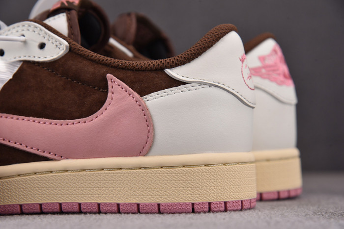 Travis Scott x Air Jordan 1 Low OG Dark Pony Pink Oxford DZ4137-206