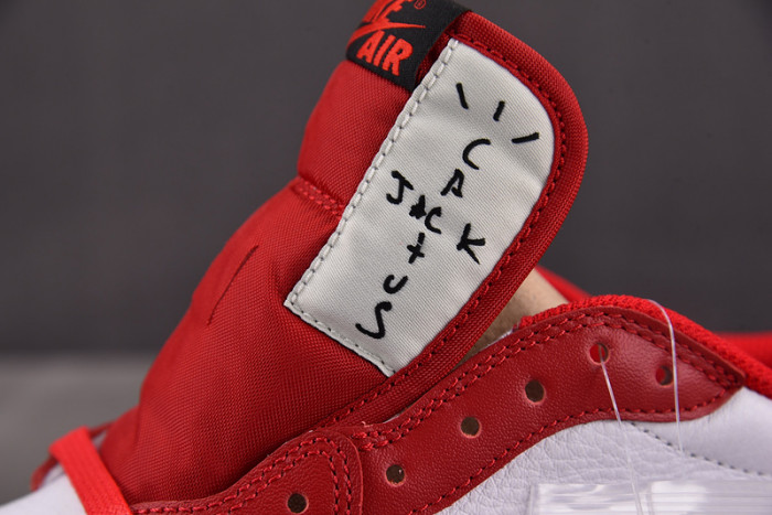 Air Jordan 1 Retro Low OG SP Travis Scott White Red DM7866-101