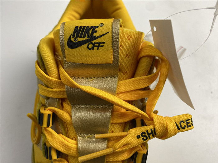 OFW NIKE AIR RUBBER DUNK “UNIVERSITY GOLD” CU6015-700
