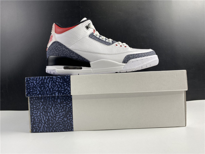 Air Jordan 3 Retro SE Fire Red Denim (2020) JAPAN VERSION CZ6431 100