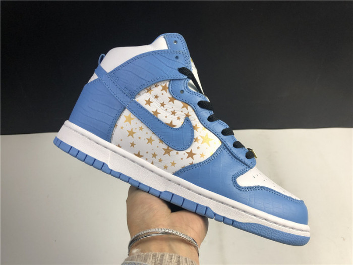 nike dunk high pro sb S*p*e blue stars 307385-141