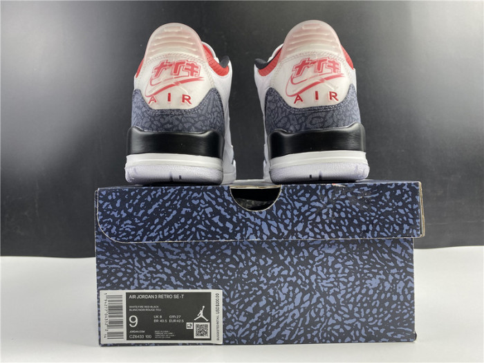 Air Jordan 3 Retro SE Fire Red Denim (2020) JAPAN VERSION CZ6431 100