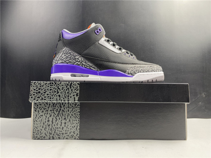 Air Jordan 3 Retro Black Court Purple CT8532-050