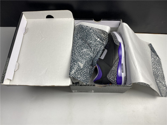 Air Jordan 3 Retro Black Court Purple CT8532-050