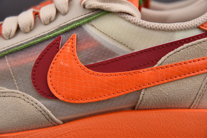Nike LDWaffle CLOT sacai Net Orange Blaze DH1347-100