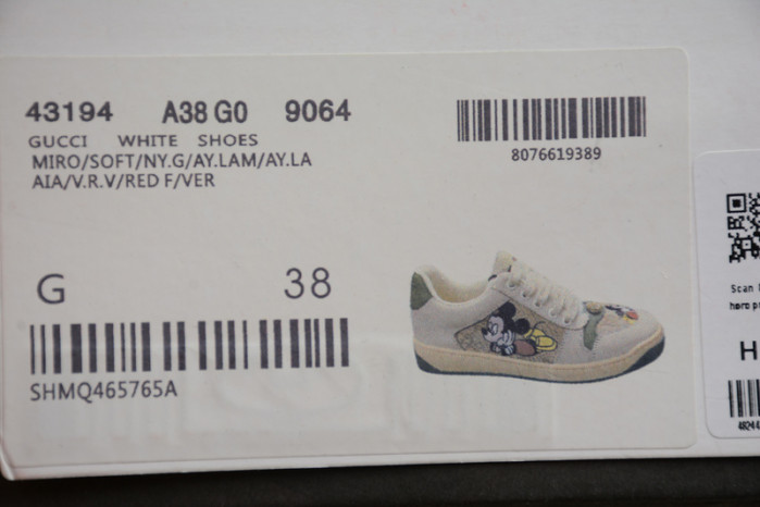 Gu66 ACE EMBROIDERED LOW-TOP SNEAKER