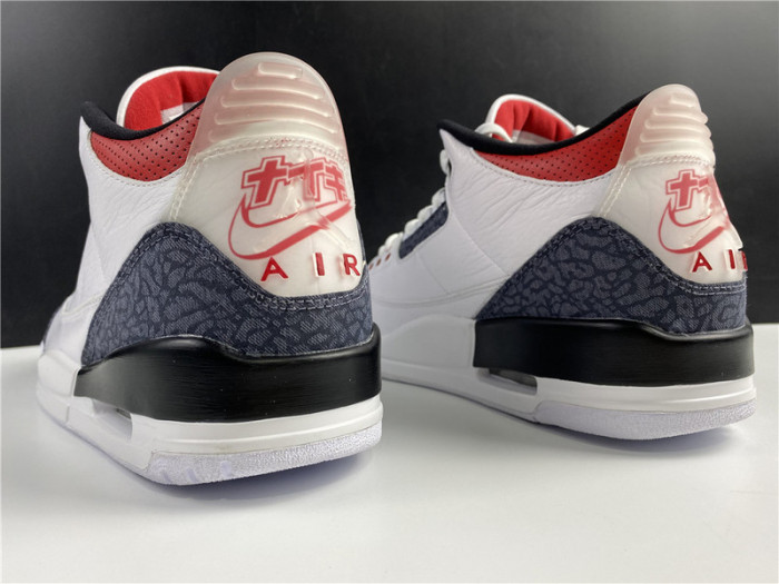 Air Jordan 3 Retro SE Fire Red Denim (2020) JAPAN VERSION CZ6431 100