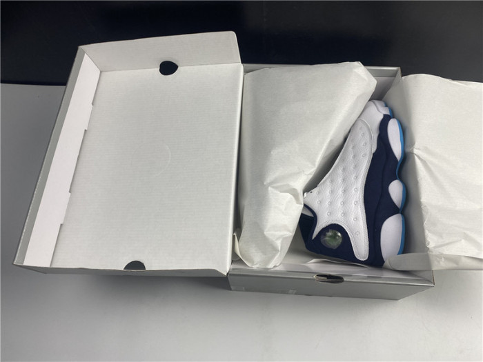 Air Jordan 13 Retro White Obsidian Powder Blue 414571-144