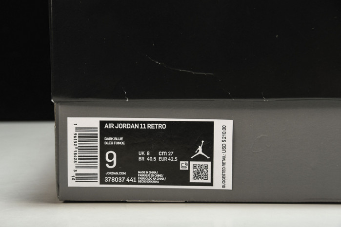 AIR JORDAN 11 DARK BLUE 378037-441