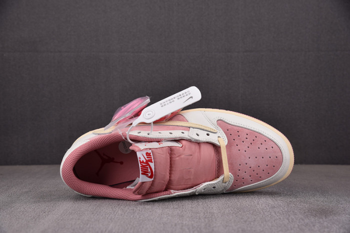 AIR JORDAN 1 LOW TRAVIS SCOTT SHY PINK POUR DM7866-600