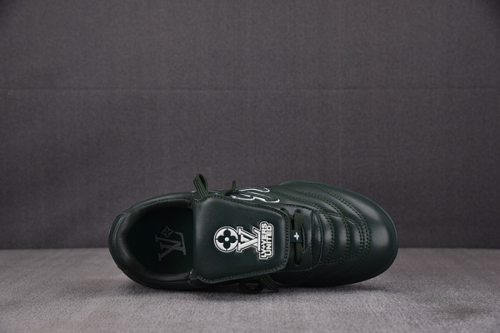 Lou1su1tt Footprint Soccer Green White