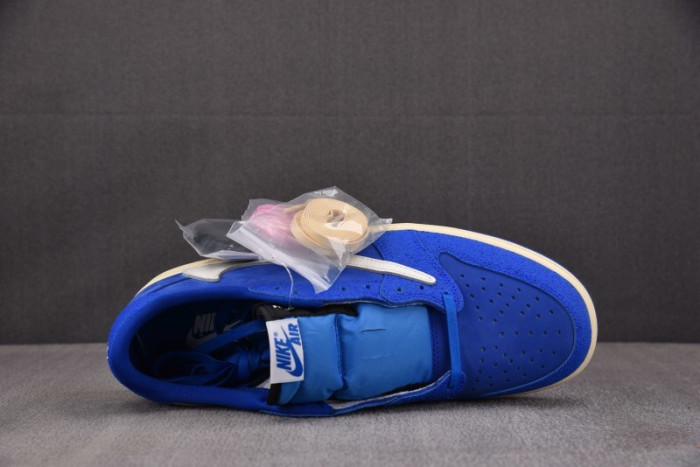 Air Jordan 1 Retro Low OG SP Fragment x Travis Scott Blue DM7866 - 400
