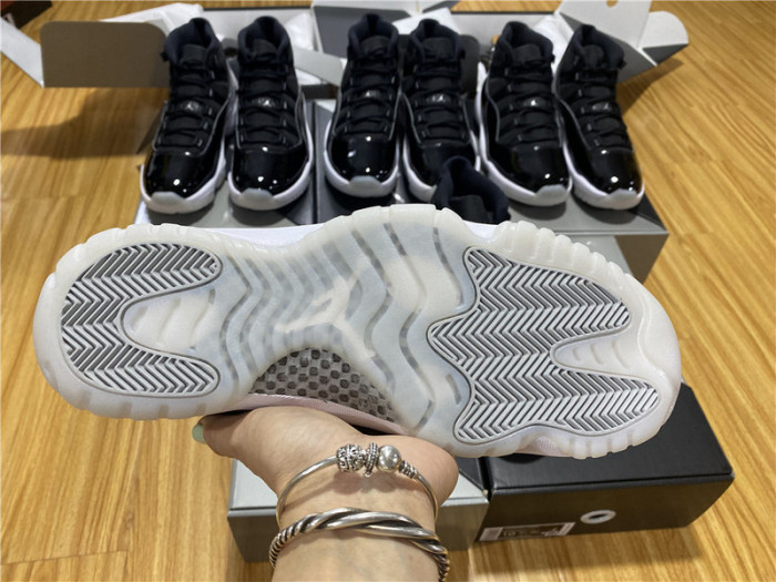 Air Jordan 11 25th Anniversary Black Silver Eyelets CT8012-011