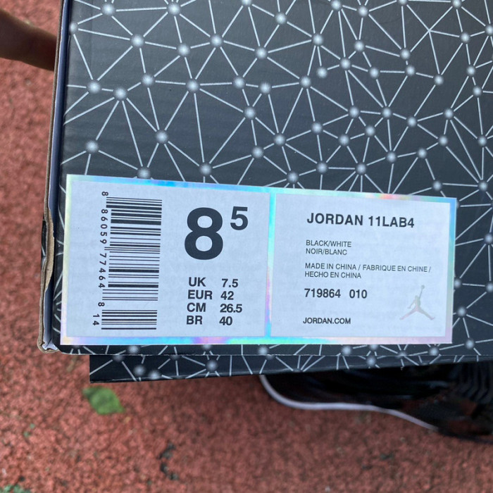 Air Jordan 4 Retro 11Lab4 Black 719864-010